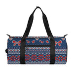 Valentine's Day Knitted Pattern Print Gym Bag