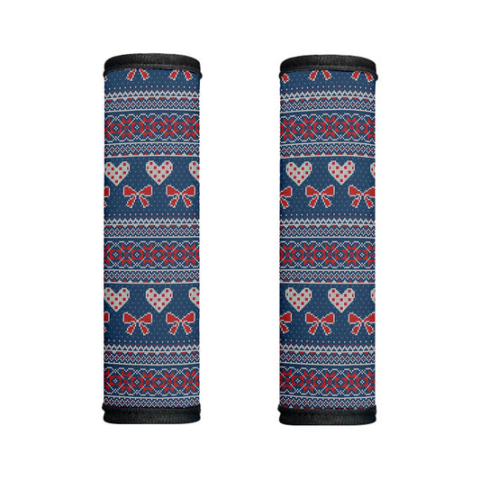 Valentine's Day Knitted Pattern Print Handle Covers