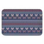 Valentine's Day Knitted Pattern Print Indoor Door Mat
