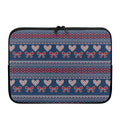 Valentine's Day Knitted Pattern Print Laptop Sleeve