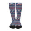 Valentine's Day Knitted Pattern Print Long Socks