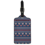 Valentine's Day Knitted Pattern Print Luggage Tag