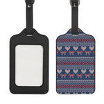Valentine's Day Knitted Pattern Print Luggage Tag