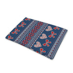 Valentine's Day Knitted Pattern Print Pet Cooling Mat Cover