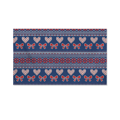 Valentine's Day Knitted Pattern Print Polyester Flag