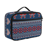 Valentine's Day Knitted Pattern Print Portable Lunch Bag