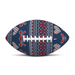 Valentine's Day Knitted Pattern Print Rugby Ball