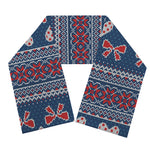 Valentine's Day Knitted Pattern Print Scarf