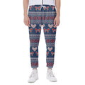 Valentine's Day Knitted Pattern Print Joggers