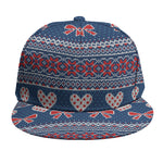 Valentine's Day Knitted Pattern Print Snapback Cap
