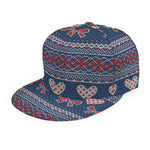 Valentine's Day Knitted Pattern Print Snapback Cap