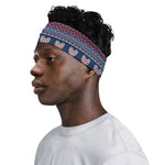 Valentine's Day Knitted Pattern Print Sports Headband