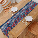 Valentine's Day Knitted Pattern Print Table Runner