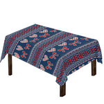 Valentine's Day Knitted Pattern Print Tablecloth