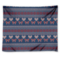 Valentine's Day Knitted Pattern Print Tapestry