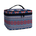 Valentine's Day Knitted Pattern Print Travel Makeup Bag