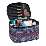 Valentine's Day Knitted Pattern Print Travel Makeup Bag