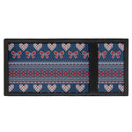 Valentine's Day Knitted Pattern Print Trifold Wallet