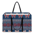 Valentine's Day Knitted Pattern Print Utility Tote Bag