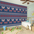 Valentine's Day Knitted Pattern Print Wall Sticker