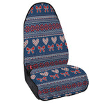 Valentine's Day Knitted Pattern Print Waterproof Car Seat Cover