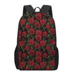 Valentine's Day Rose Pattern Print 17 Inch Backpack