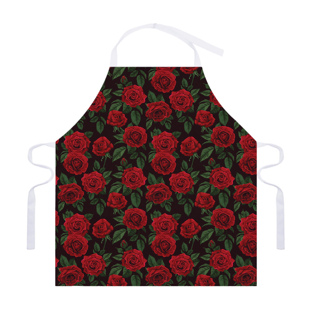 Valentine's Day Rose Pattern Print Adjustable Apron