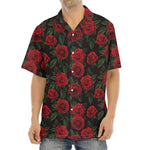 Valentine's Day Rose Pattern Print Aloha Shirt