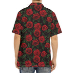 Valentine's Day Rose Pattern Print Aloha Shirt