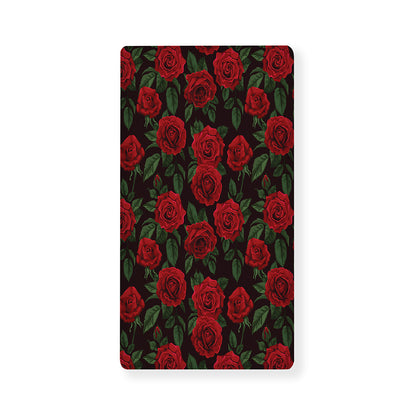 Valentine's Day Rose Pattern Print Baby Crib Sheet