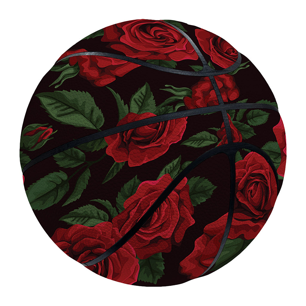 Valentine's Day Rose Pattern Print Basketball