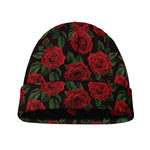 Valentine's Day Rose Pattern Print Beanie