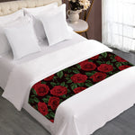 Valentine's Day Rose Pattern Print Bed Runner