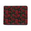 Valentine's Day Rose Pattern Print Bifold Wallet