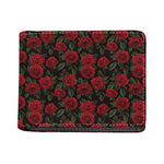 Valentine's Day Rose Pattern Print Bifold Wallet