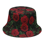Valentine's Day Rose Pattern Print Bucket Hat