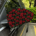 Valentine's Day Rose Pattern Print Car Side Mirror Covers