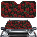 Valentine's Day Rose Pattern Print Car Windshield Sun Shade