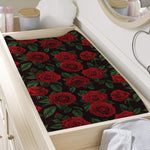Valentine's Day Rose Pattern Print Changing Pad Cover