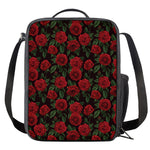 Valentine's Day Rose Pattern Print Crossbody Lunch Bag