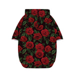 Valentine's Day Rose Pattern Print Dog Zip Up Hoodie
