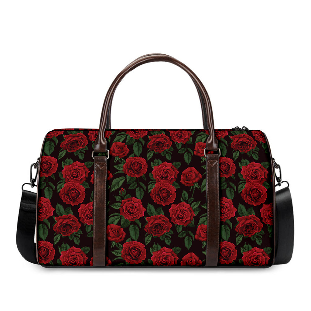 Valentine's Day Rose Pattern Print Duffle Bag