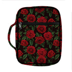 Valentine's Day Rose Pattern Print Front Pocket Bible Bag