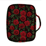 Valentine's Day Rose Pattern Print Front Pocket Bible Bag