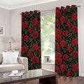 Valentine's Day Rose Pattern Print Grommet Curtains