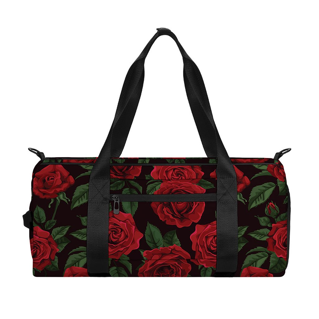 Valentine's Day Rose Pattern Print Gym Bag
