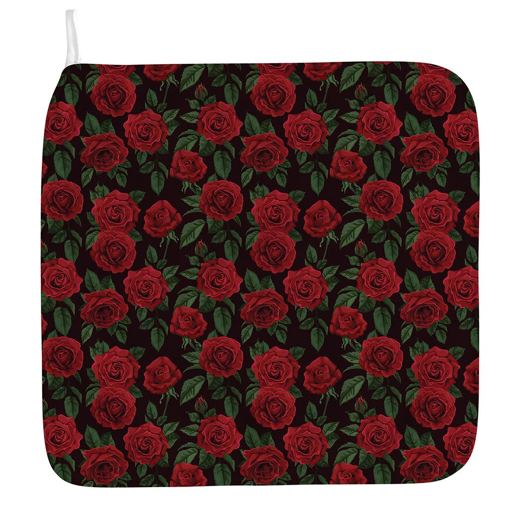 Valentine's Day Rose Pattern Print Hand Towel