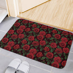 Valentine's Day Rose Pattern Print Indoor Door Mat