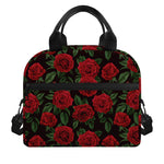 Valentine's Day Rose Pattern Print Insulated Lunch Bag