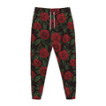 Valentine's Day Rose Pattern Print Jogger Pants